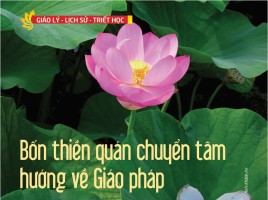 Bốn thiền quán chuyển tâm hướng về Giáo pháp