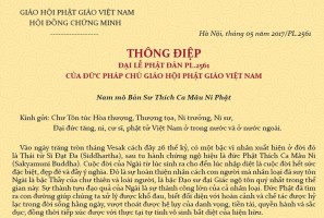 Thông điệp Đại lễ Phật Đản PL.2561