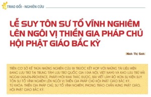 Lễ suy tôn sư tổ Vĩnh Nghiêm lên ngôi vị Thiền gia Pháp chủ Hội Phật giáo Bắc kỳ