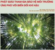 Phật giáo tham gia bảo vệ môi trường ứng phó với biến đổi khí hậu