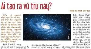 Ai tạo ra vũ trụ này?