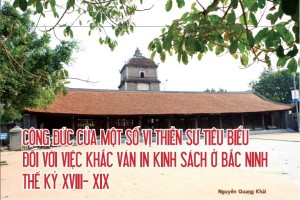 Công đức của một số vị thiền sư tiêu biểu đối với việc khắc ván in kinh sách ở Bắc Ninh thế kỷ XVIII-XIX