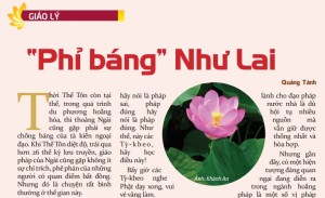 “Phỉ báng” Như Lai