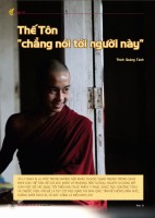 Thế Tôn “chẳng nói tới người này”