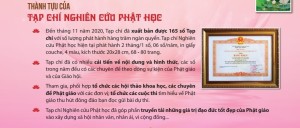 Những đóng góp của Tạp chí Nghiên cứu Phật học đối với ngành Tôn giáo học