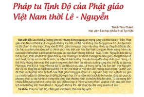 Pháp tu Tịnh Độ của Phật giáo Việt Nam thời Lê - Nguyễn