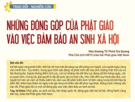 Những đóng góp của Phật giáo vào việc đảm bảo an sinh xã hội