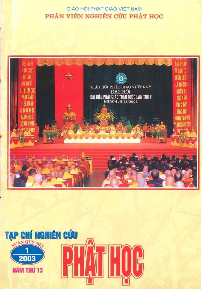 Tạp chí Nghiên cứu Phật học – Số tháng 1/2003