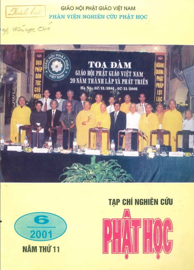 Tạp chí Nghiên cứu Phật học – Số tháng 11/2001