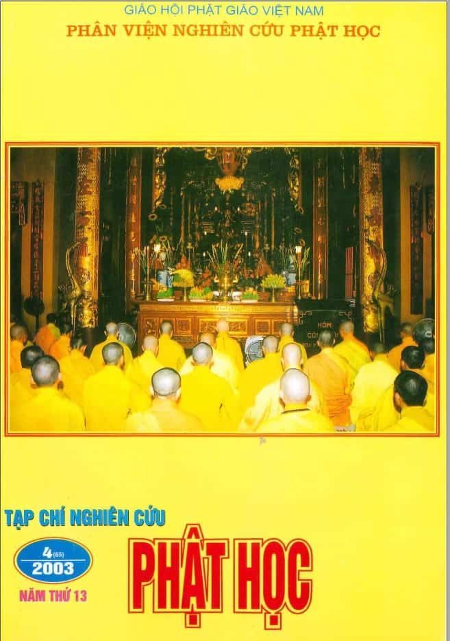 Tạp chí Nghiên cứu Phật học – Số tháng 7/2003