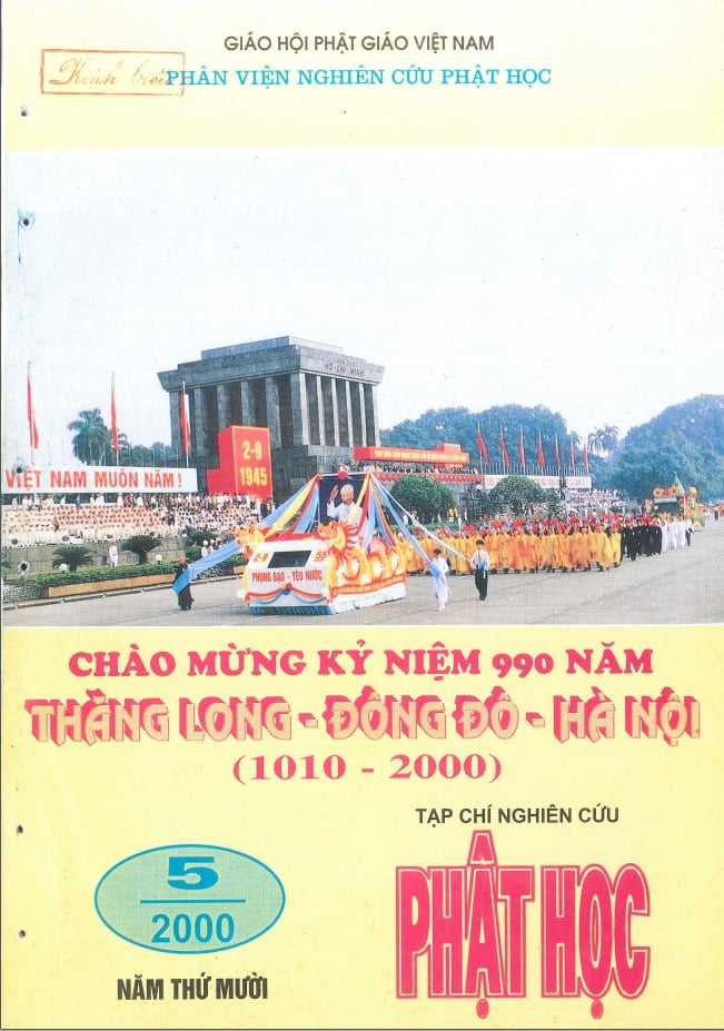 Tạp chí Nghiên cứu Phật học – Số tháng 9/2000