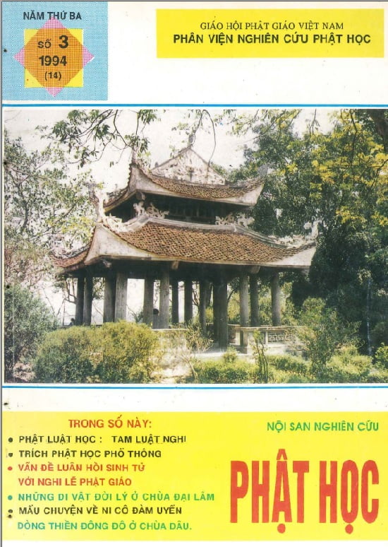 Nội san Nghiên cứu Phật học – Số 3/1994