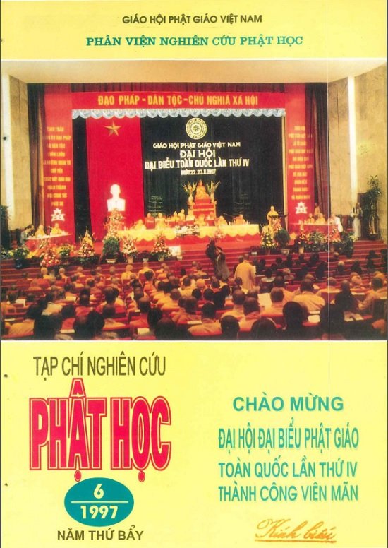 Tạp chí Nghiên cứu Phật học – Số 6/1997