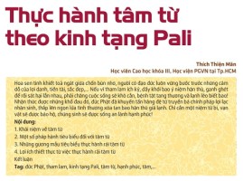 Thực hành tâm từ theo kinh tạng Pali