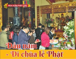 Đầu năm đi chùa lễ Phật