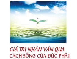 Giá trị nhân văn qua cách sống của đức Phật