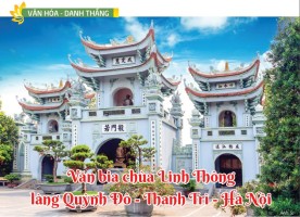 Văn bia chùa Linh Thông làng Quỳnh Đô - Thanh Trì - Hà Nội