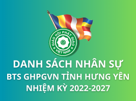 Danh sách nhân sự Ban Trị sự GHPGVN tỉnh Hưng Yên Nhiệm kỳ 2022-2027