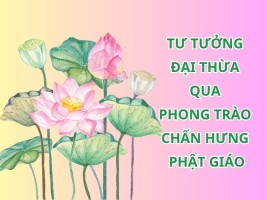 Tư tưởng đại thừa được thể hiện qua phong trào chấn hưng Phật giáo