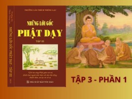 Những lời gốc Phật dạy - Tập 3 - Phần 1