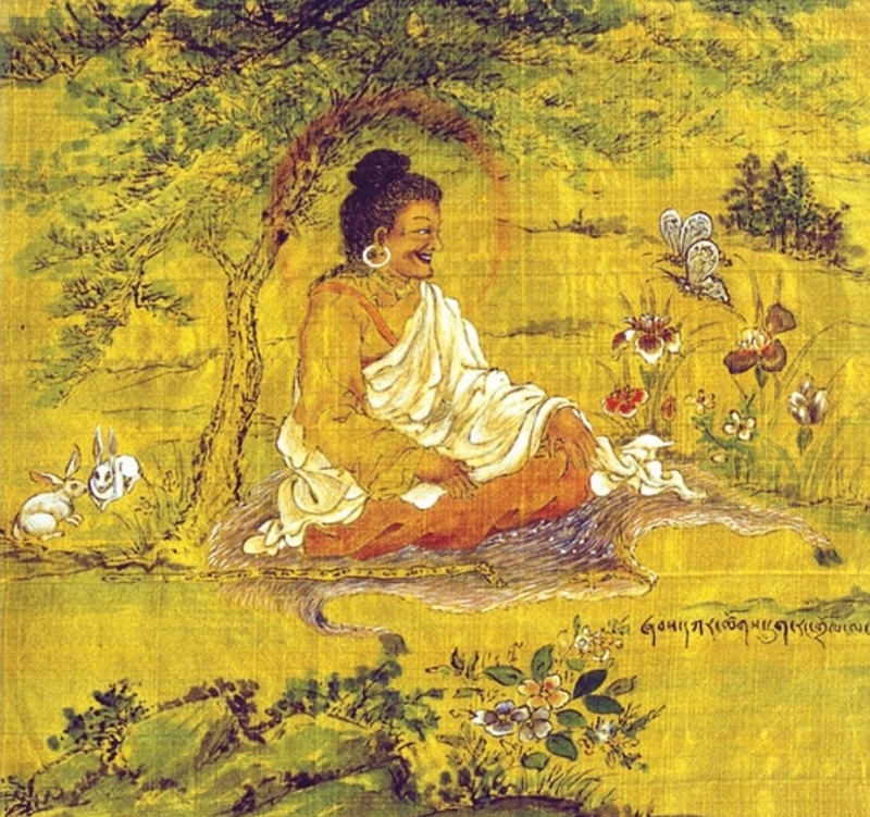 Tôn ảnh của hành giả Shabkar dưới nét vẽ của Choeyal Rinpoche