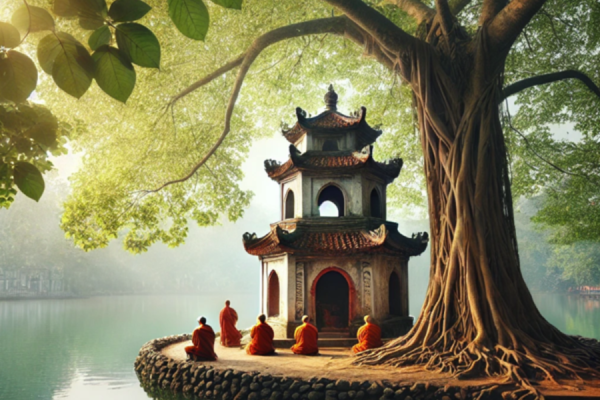 Bóng mát cây bồ đề