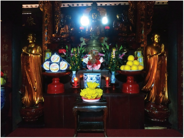 Ban thờ Phật chùa Kim Liên (Hà Nội) - Ảnh: Minh Khang Ban thờ Phật chùa Kim Liên (Hà Nội) - Ảnh: Minh Khang