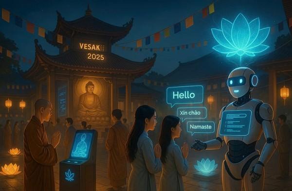 Ứng dụng Chatbot AI phục vụ Vesak 2025