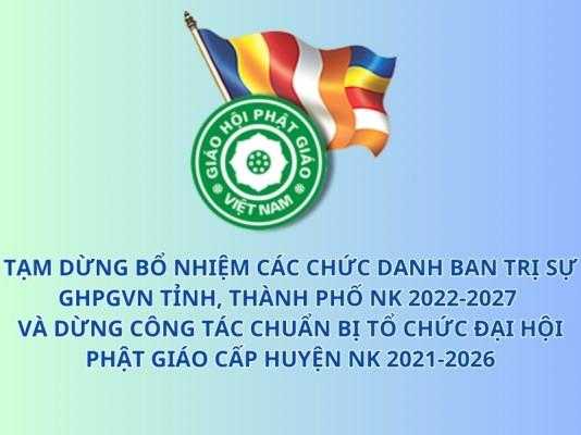 Dừng bổ nhiệm chức danh BTS tỉnh/thành, không tổ chức Đại hội PG cấp Huyện