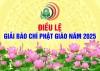 Thể lệ Giải báo chí Phật giáo 2025