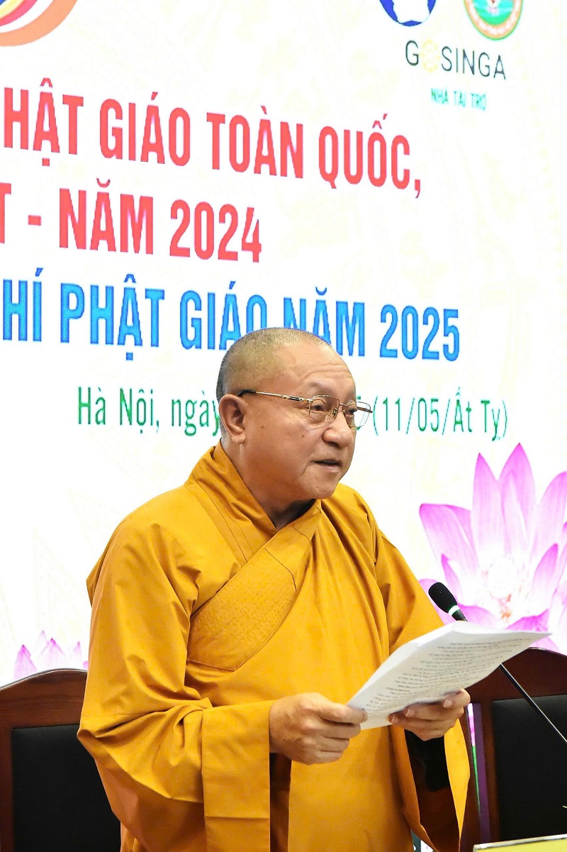 Hòa thượng Thích Gia Quang phát biểu Hòa thượng Thích Gia Quang phát biểu