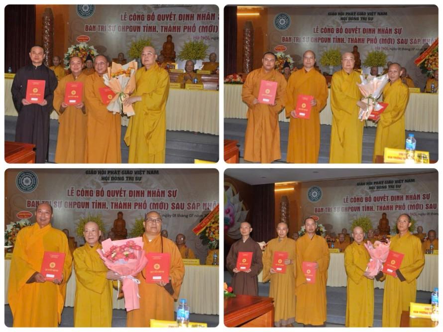 GHPGVN: Danh sách Nhân sự Lãnh đạo BTS các tỉnh, thành sau sáp nhập