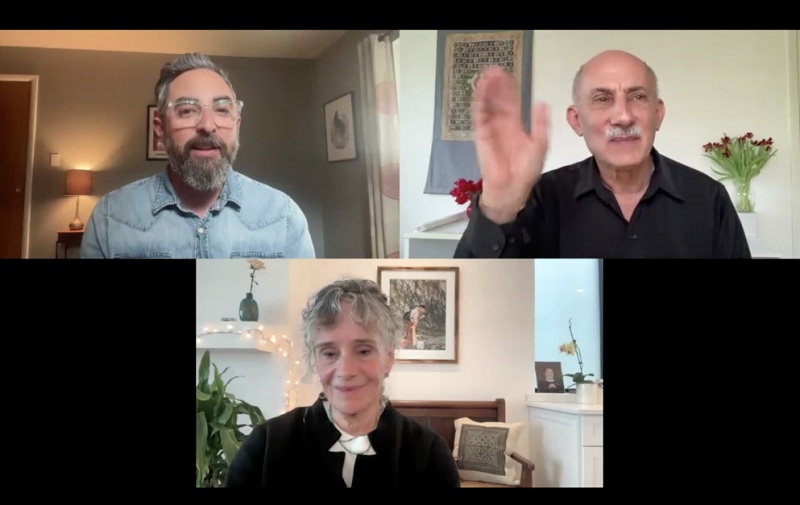 Michael Sapiro với Jack Kornfield và Trudy Goodman. Hình ảnh do tác giả cung cấp Michael Sapiro với Jack Kornfield và Trudy Goodman. Hình ảnh do tác giả cung cấp
