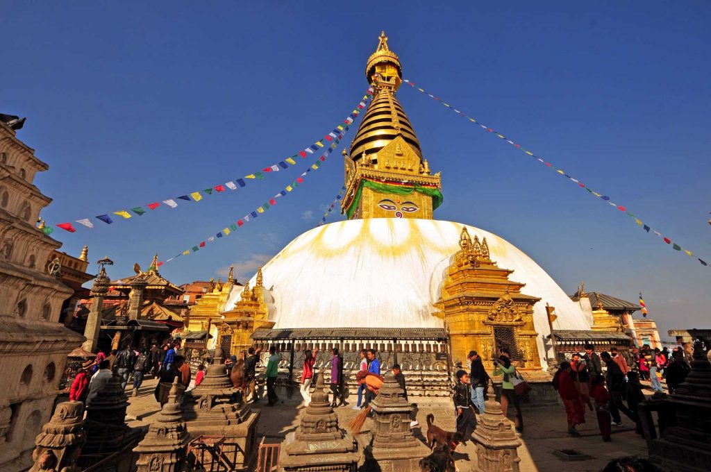 Bảo tháp Swayambhunath. Ảnh tác giả cung cấp. Bảo tháp Swayambhunath. Ảnh tác giả cung cấp.