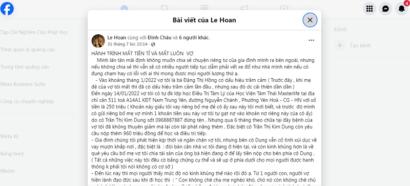 Ảnh: Facebook