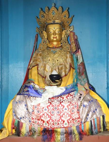Tượng Phật Thích Ca Mâu Ni Jhowo tại chùa Jokhang ở Leh. Ảnh: ladakhbuddhistassociation.org