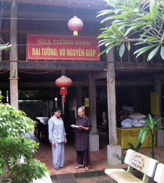 Nhà tưởng niệm Đại tướng Võ Nguyên Giáp tại chùa Thịnh Đán. (Ảnh: sưu tầm) Nhà tưởng niệm Đại tướng Võ Nguyên Giáp tại chùa Thịnh Đán. (Ảnh: sưu tầm)