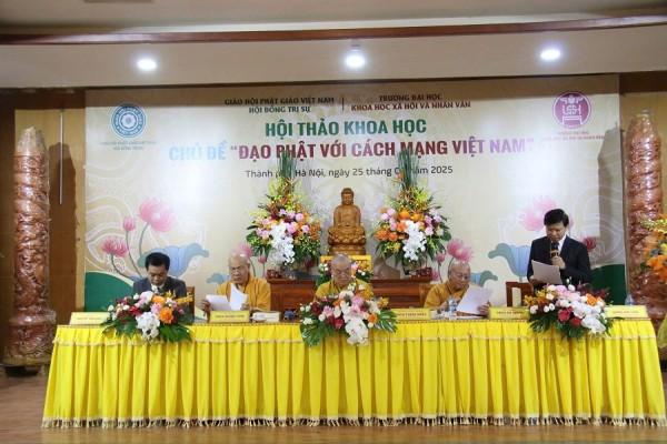 25/8: Hội thảo khoa học “Đạo Phật với cách mạng Việt Nam”