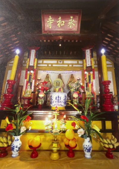 Chính điện chùa Vĩnh Hoà hiện nay. Ảnh: Chính điện chùa Vĩnh Hoà hiện nay. Ảnh: