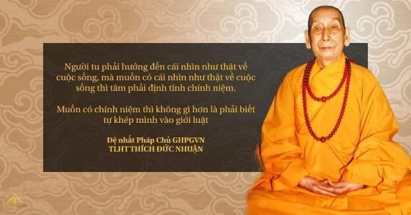 Di sản của HT.Thích Đức Nhuận trong mối quan hệ giữa PG và Cách mạng