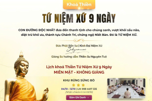 Gosinga: Khóa thiền Tứ Niệm Xứ cuối cùng trong năm 2025