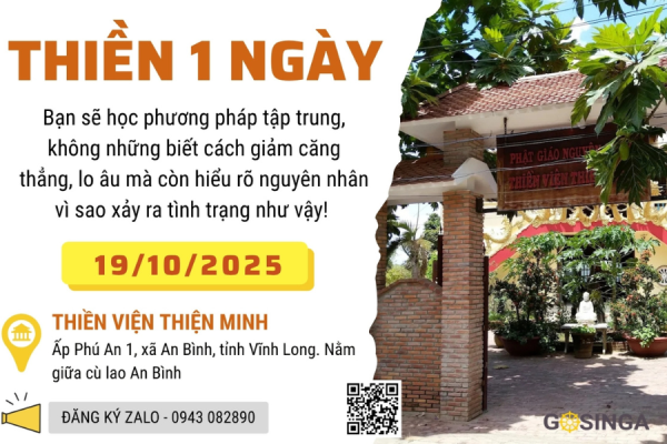 Vĩnh Long: Thiền viện Thiện Minh Tổ chức Khóa thiền "Gieo duyên"