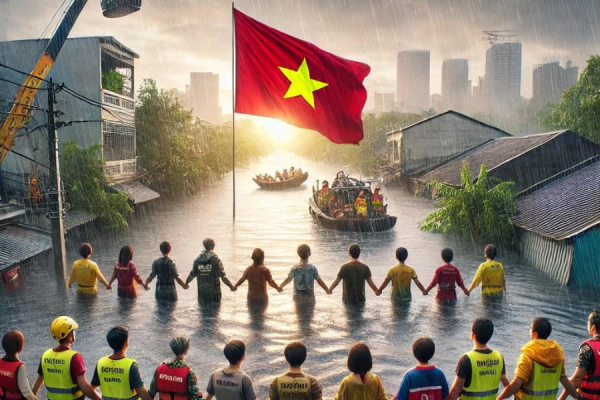 Tinh thần Phật giáo trong bão lũ