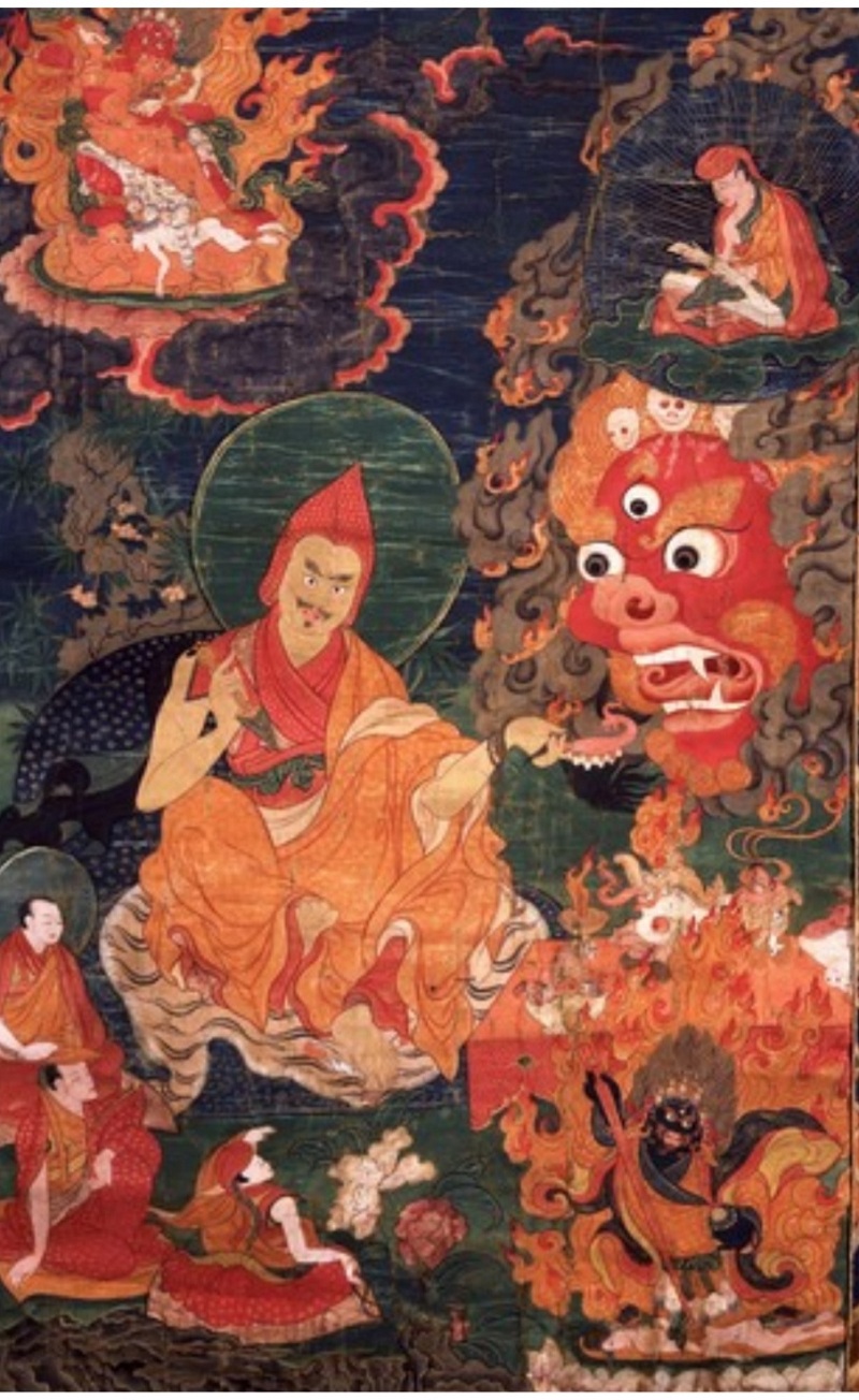 bức thangka từ thế kỷ 19, vẽ pháp tướng của Đại sư Syung ston, đang được lưu giữ tại Bảo tàng Rubin, New York bức thangka từ thế kỷ 19, vẽ pháp tướng của Đại sư Syung ston, đang được lưu giữ tại Bảo tàng Rubin, New York