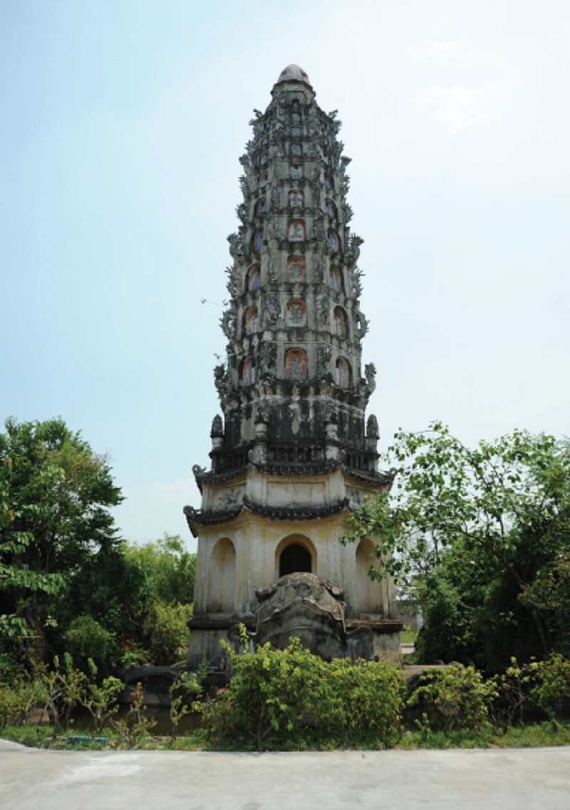 Tháp cửu phẩm liên hoa chùa Cổ Lễ (Ninh Bình) - Ảnh: Minh Khang