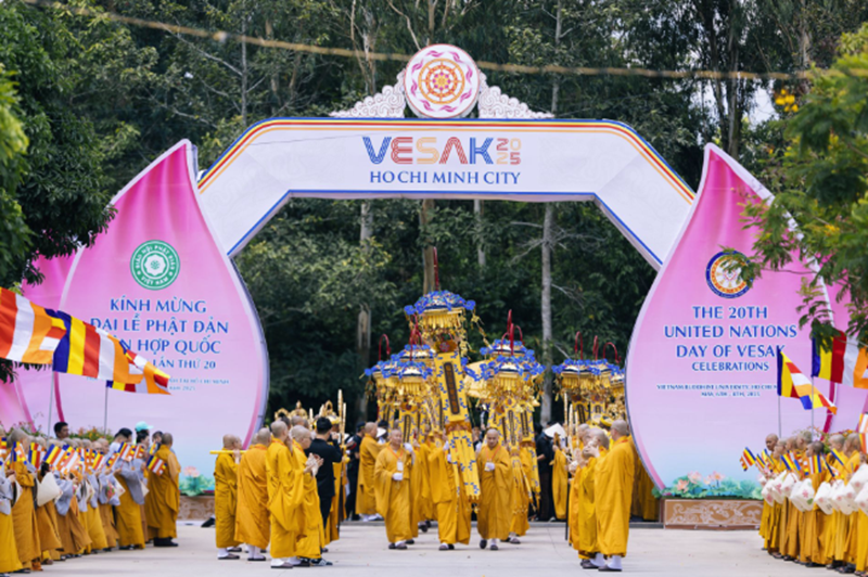 Đại lễ Phật đản Liên Hợp Quốc Vesak 2025 tại thành phố Hồ Chí Minh. Ảnh sưu tầm.