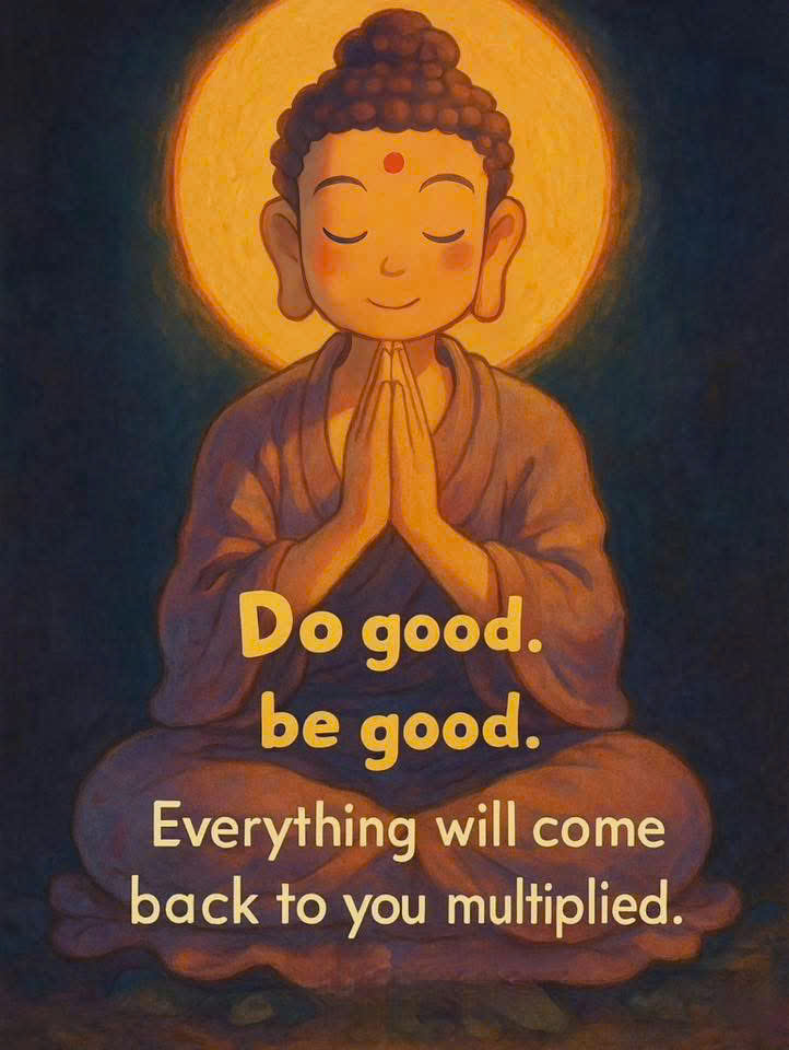 Chú thích ảnh: Làm điều thiện, trở thành người thiện.
Mọi điều tốt đẹp sẽ trở lại với bạn, được nhân lên gấp bội. (Chuyển ngữ: Thường Nguyên)