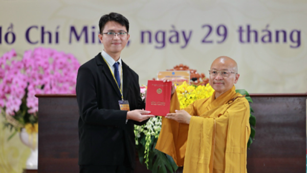 Cư sĩ Phạm Anh Kiệt - Thủ khoa Thạc sĩ Phật học Học viện PGVN tại TP.HCM