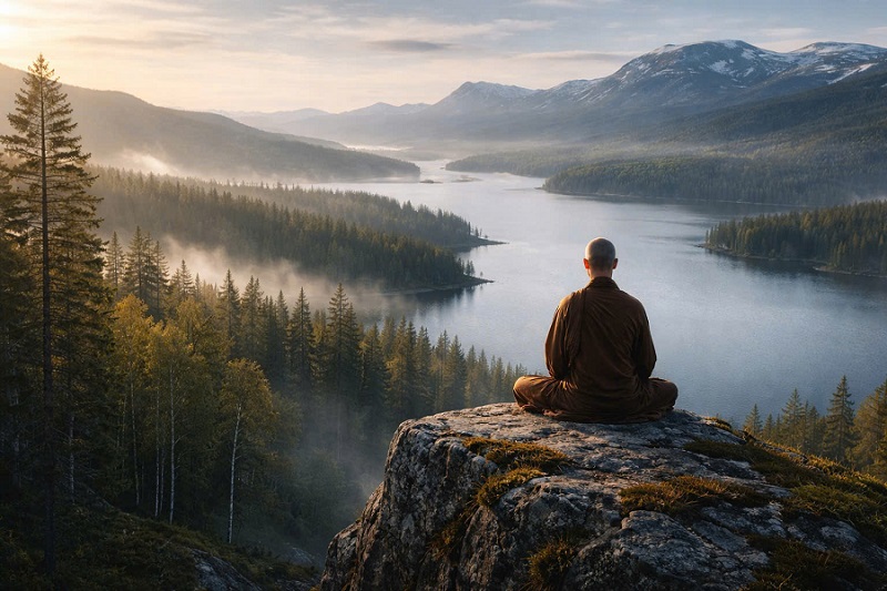 Ảnh minh họa, thiết kế bởi AI - Tạp ch&iacute; Nghi&ecirc;n cứu Phật học