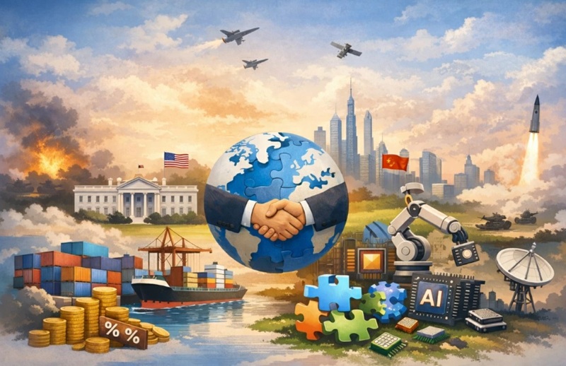 Năm 2026, th&aacute;ch thức lớn đặt ra cho c&aacute;c quốc gia l&agrave; quản trị rủi ro, tăng cường năng lực chống chịu v&agrave; duy tr&igrave; ổn định trong m&ocirc;i trường đầy biến động. (Ảnh minh họa tạo bởi AI). Nguồn ảnh: baoquocte.vn